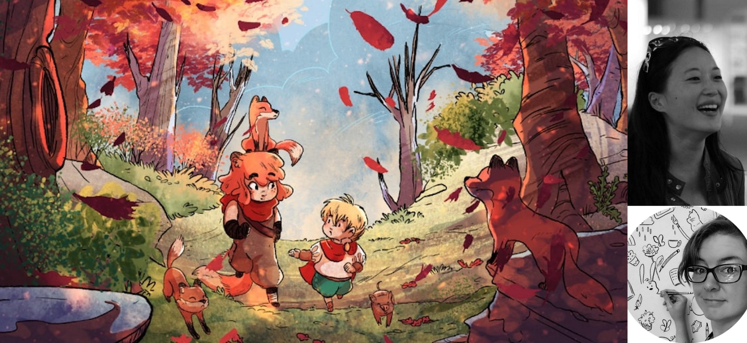 D&rsquo;Ambre et Feu : l&rsquo;homme, le kitsune et l&rsquo;automne… par Agnès Domergue et Hélène Canac