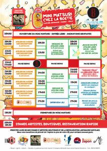 Programme du mini matsuri organisé par les éditions Obake